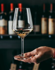 elegant wineglass