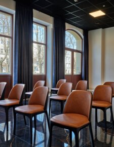 Elegant conference room at Garni Hotel