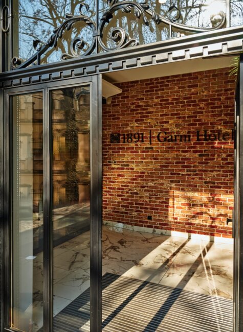 The entrance to garni hotel cracow kazimierz