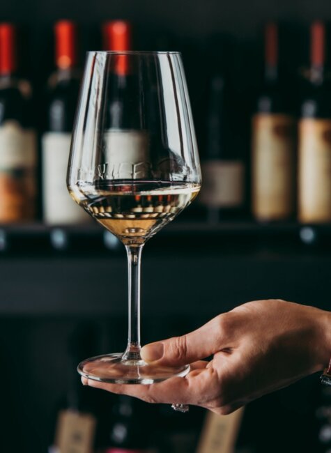 elegant wineglass