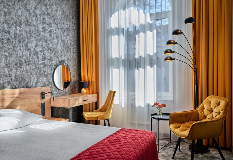 Atmospheric room with vivid colors