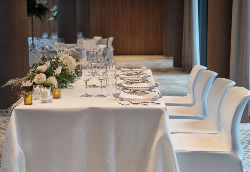 Room set up for a private event in Kraków