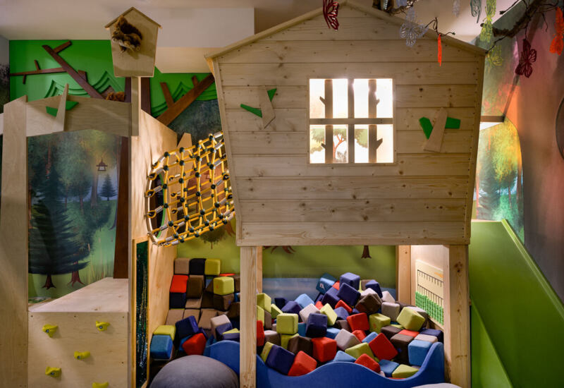 Children’s area in the hotel with safe attractions