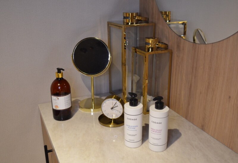 Set of Codage cosmetics used in Aliento Spa – exclusive skincare tailored to individual needs.