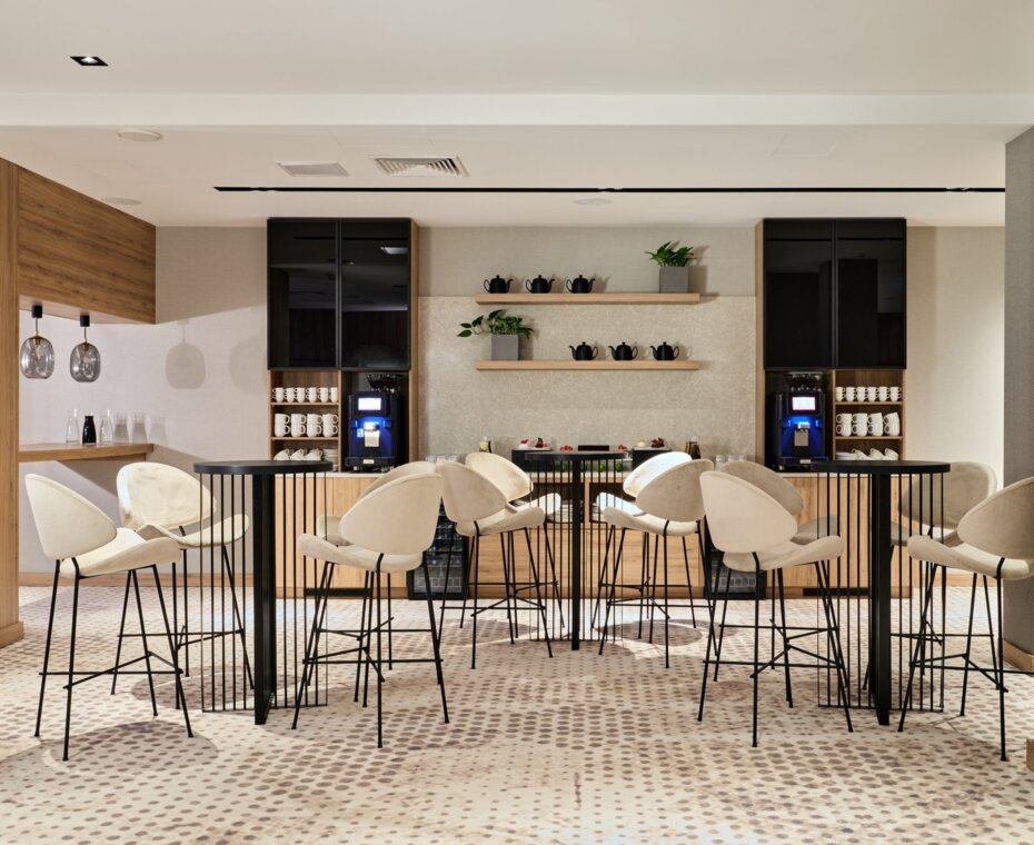 Coffee and tea station for guest