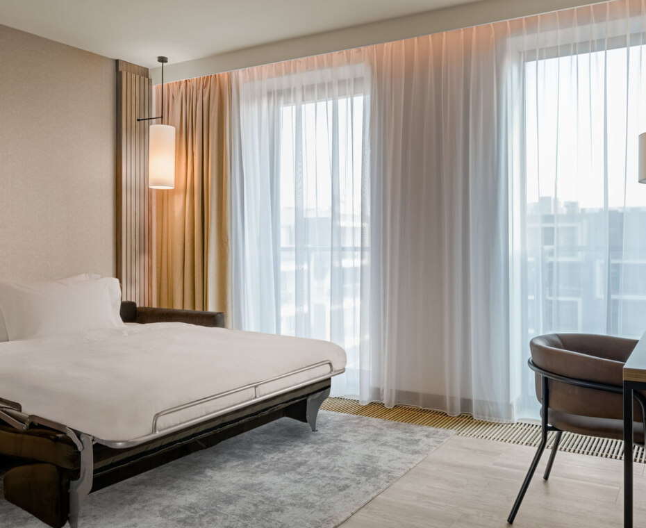 jeden z 300 pokoi w ac hotel kraków