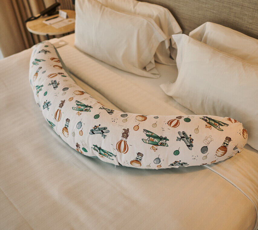 Poduszka ciążowa dla komfortu przyszłych mam.