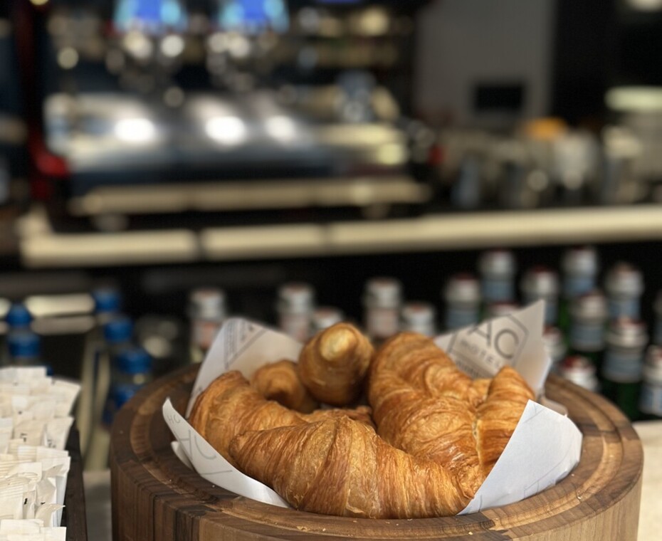 Croissants, perfect with your morning coffee, available at the breakfast buffet.