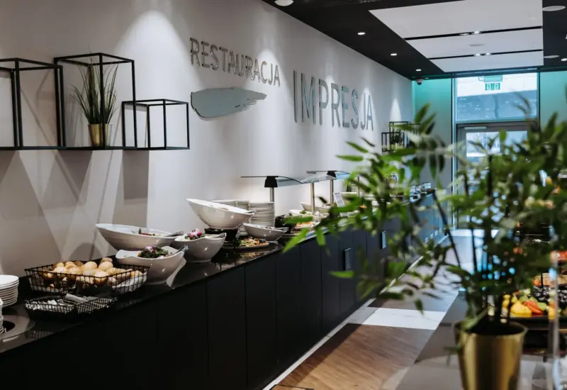 Eleganckie wnętrze Restauracji Impresja w Arche Hotel Krakowska