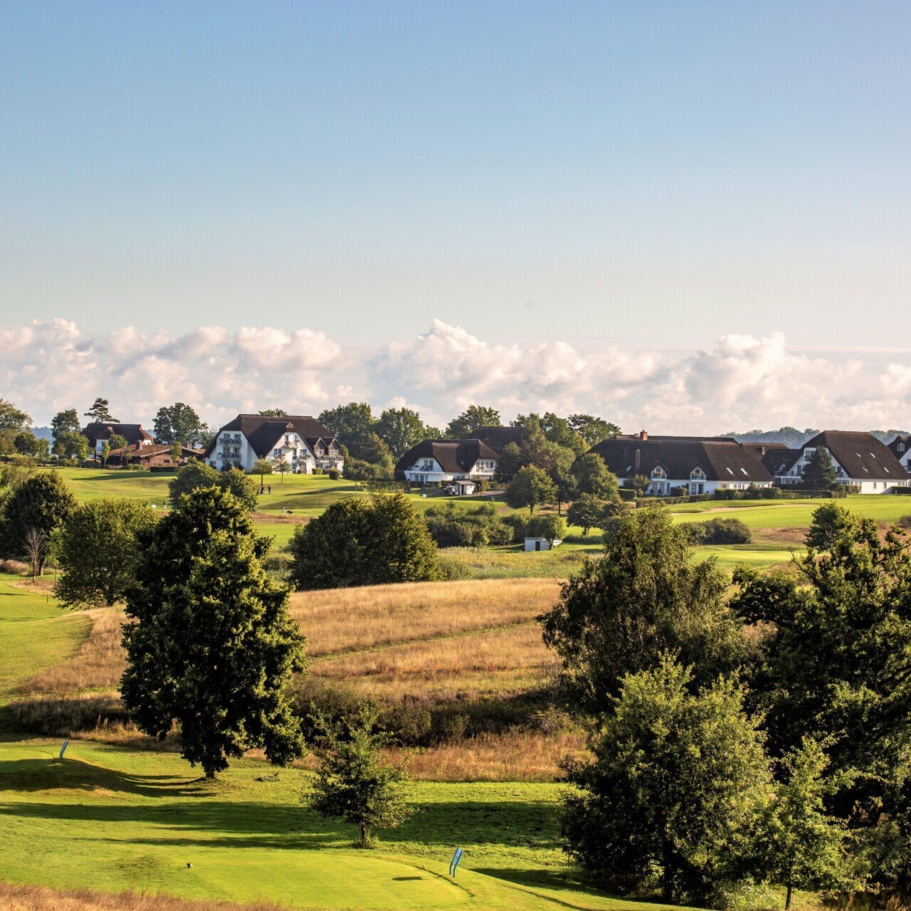 45-Loch-Golfpark auf Usedom mit Blick auf das Resort