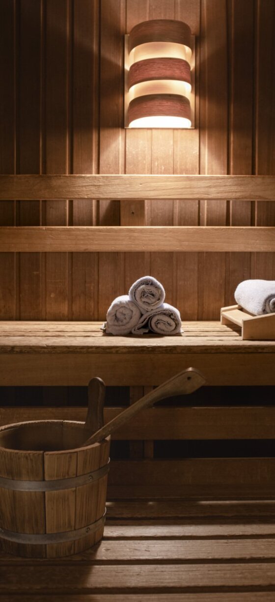 Finnische Sauna des 4 Sterne Resorts Balmer See auf Usedom