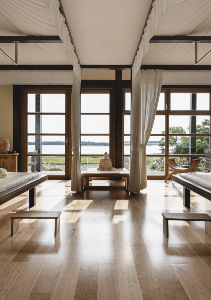 Anwendungsraum des Asia Pavillon vom Spa Balmer Seele im Wellnesshotel Usedom