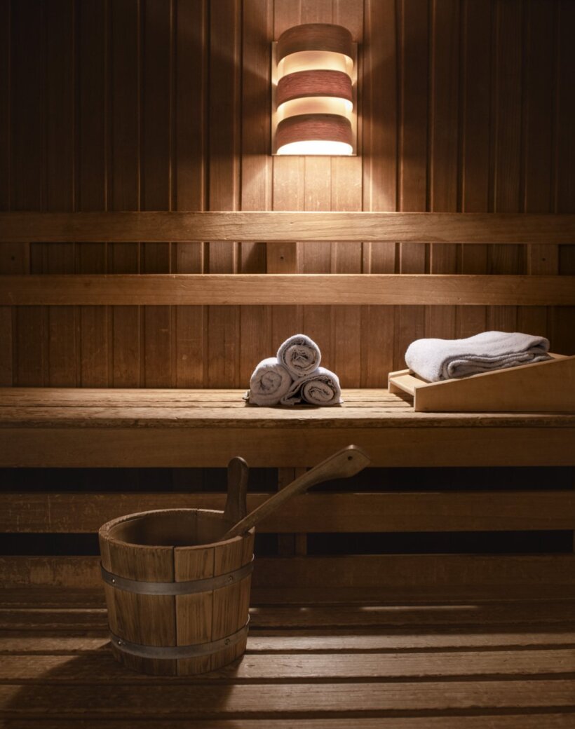 Finnische Sauna des 4 Sterne Resorts Balmer See auf Usedom