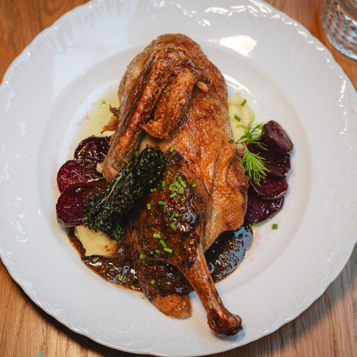 Roasted duck with traditional sides – Polish cuisine at Starodworcowa