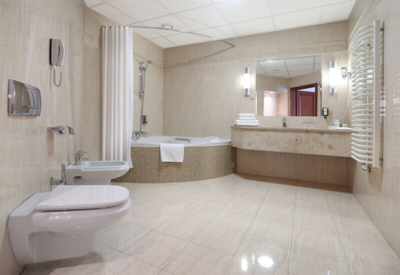 Łazienki w Hotelu Belweder w Ustroniu