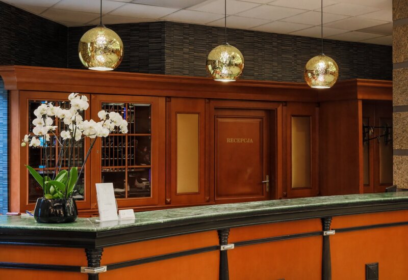 recepcja Hotelu Belweder w Ustroniu