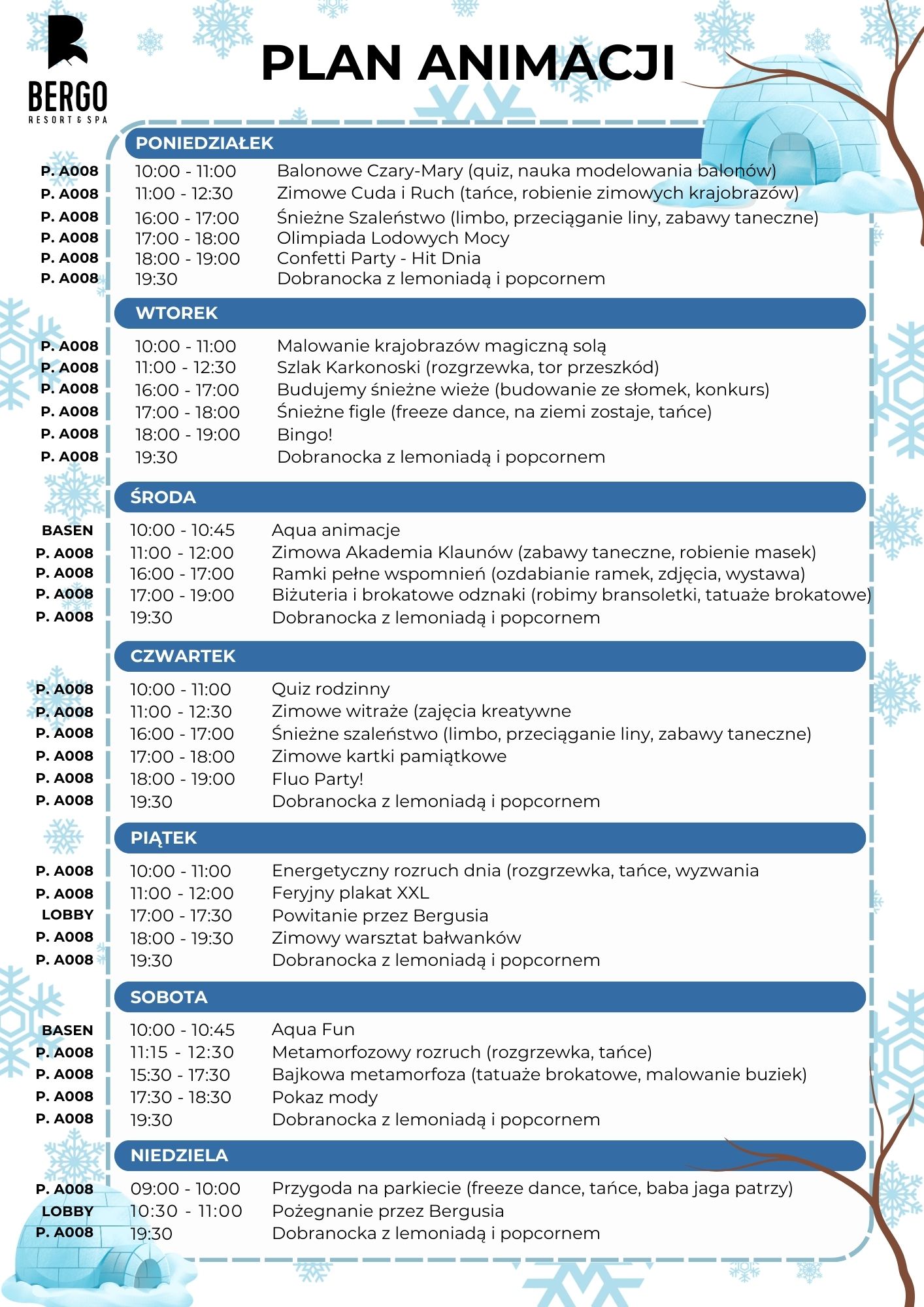 plan animacji majowka