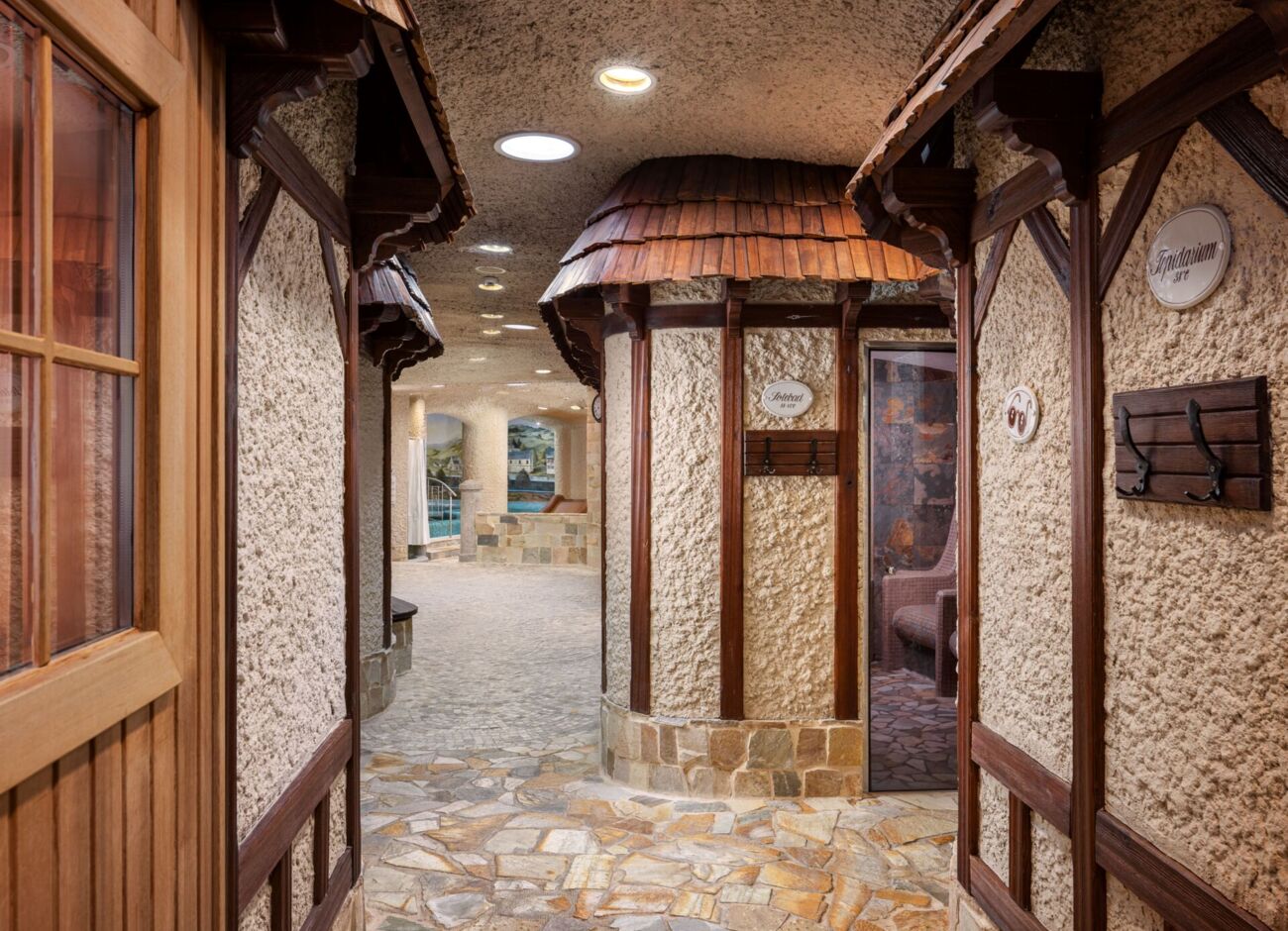 Unique sauna village Carlsbad Plaza Hotel