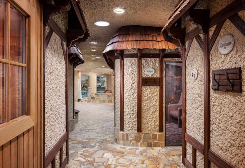 Unique sauna village Carlsbad Plaza Hotel