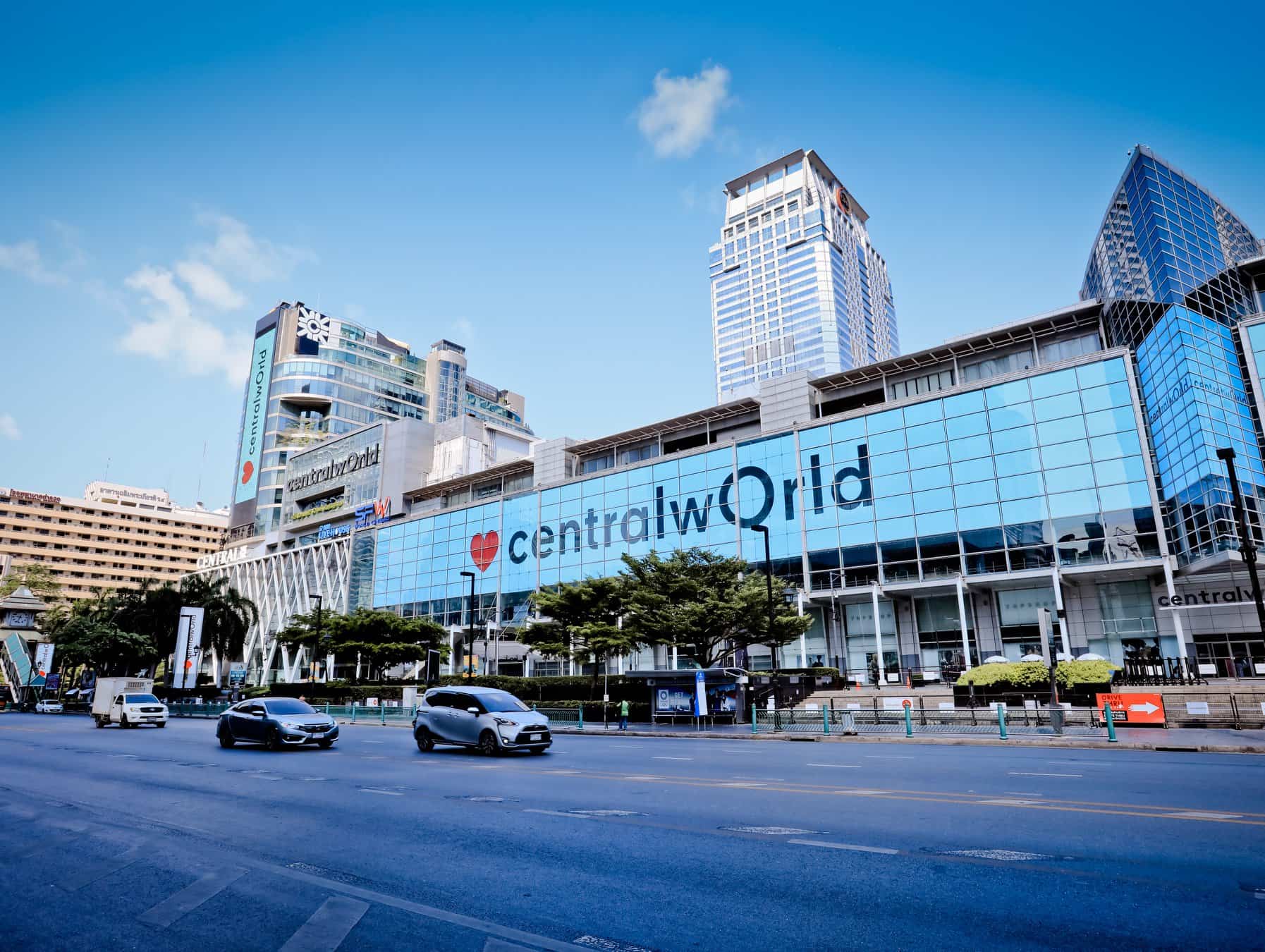 CentralWorld shopping mall near Siam, one of the best areas to stay in Bangkok