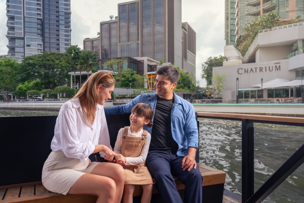 Chao Phraya River cruise view on a 1-day itinerary in Bangkok at Chatrium Riverside