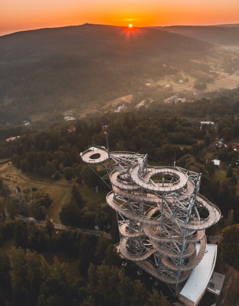 Sky Walk with mountain view