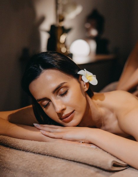 Woman's body massage