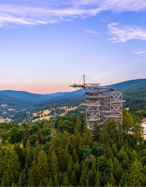 Sky Walk with mountain view