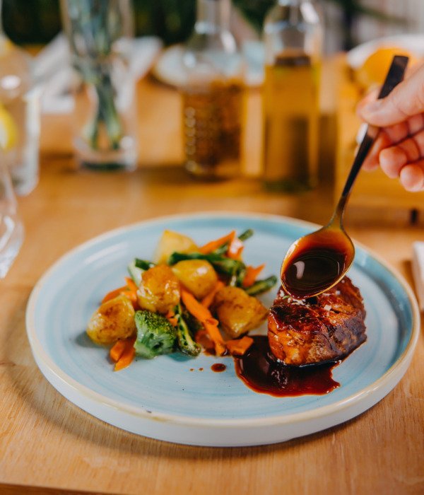 Meal in the restaurant