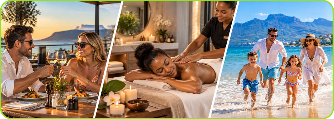 Dining, spa and family holiday experiences in South Africa