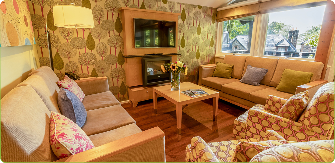 Brockwood Hall lodge interior