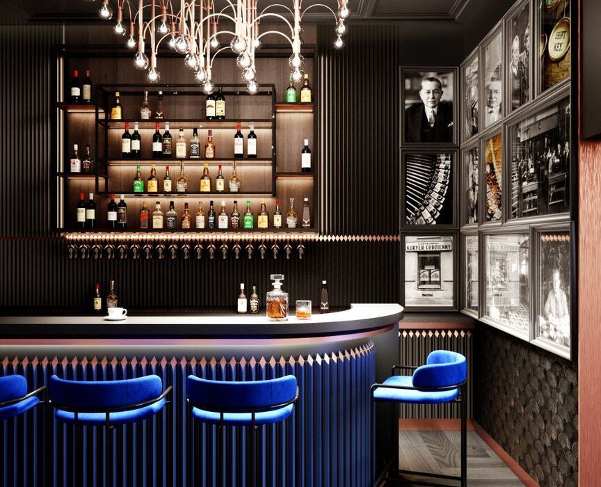 Piękny bar w krakowie - w hotelu garamond na starym mieście