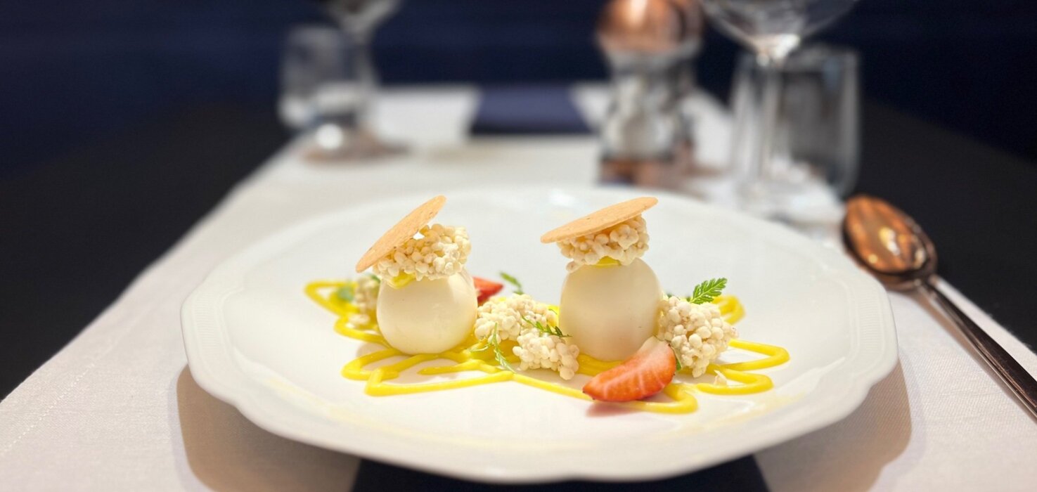 Wyjątkowe danie przygotowane na fine dining week w restauracji kuryer