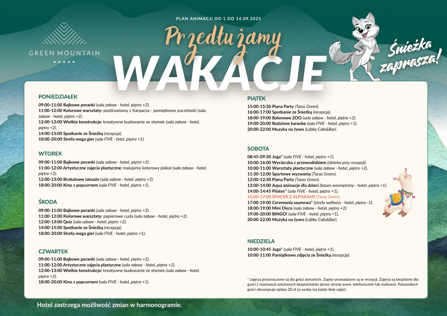 plan animacji