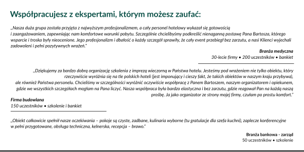 Współpracujesz z ekspertami, którym możesz zaufać