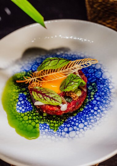steak tartare on a plate