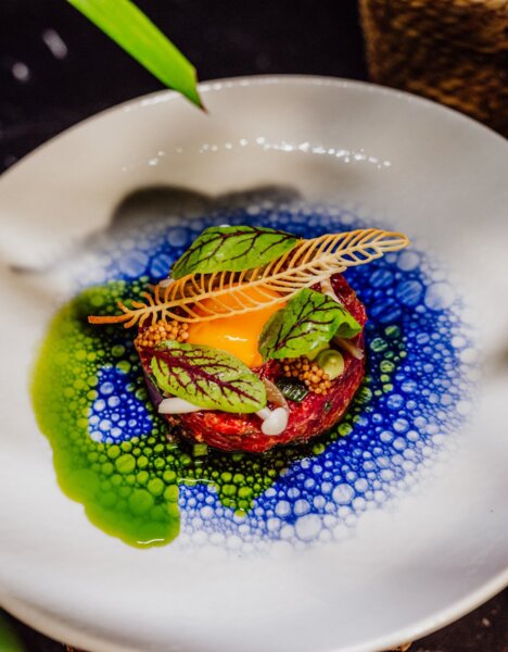 steak tartare on a plate
