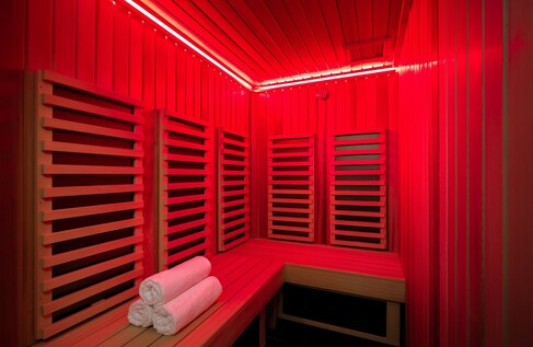 Sauna w strefie SPA Green Mountain w Karpaczu.