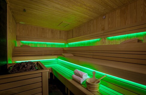 Sauna w strefie Wellness Green Mountain – hotel z sauną w Karpaczu.