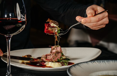 Dania à la carte w Restauracji Albero w Karpaczu.