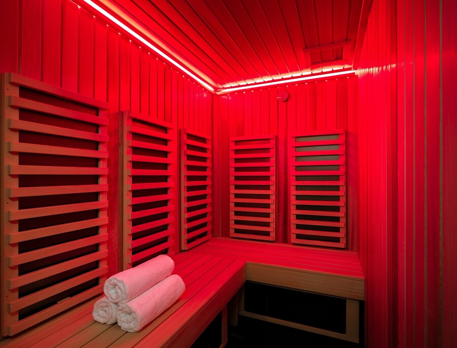 Sauna w strefie SPA Green Mountain w Karpaczu.