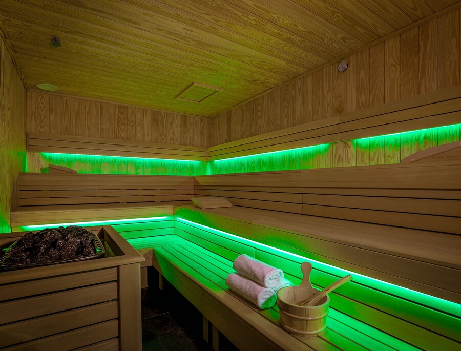 Sauna w strefie Wellness Green Mountain – hotel z sauną w Karpaczu.