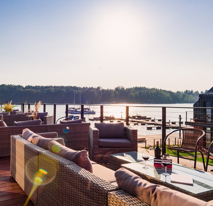 kurort kameralny mikołajki widok na jezioro