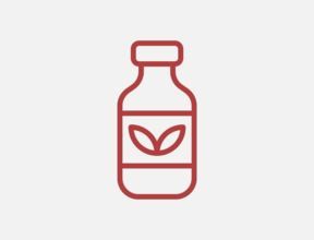 bottle pictogram with leaf sign