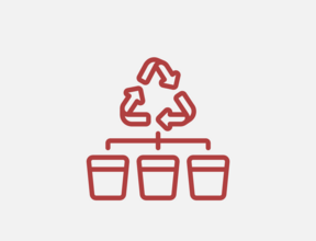 Waste recycling pictogram