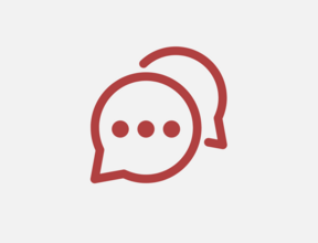Conversation bubble pictogram