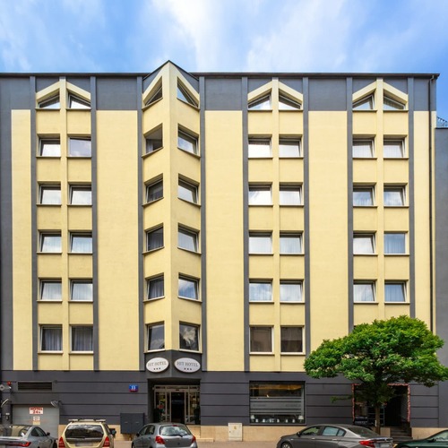Hit Hotel building in Warsaw, Praga-Północ district, on Targowa Street