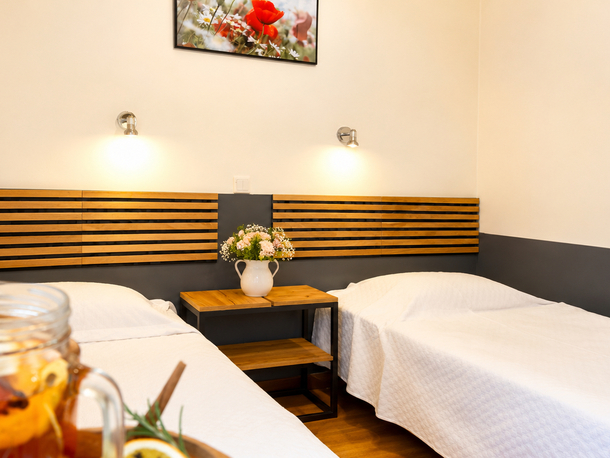 Pokój dwuosobowy z dwoma łóżkami w Hotelu Górsko