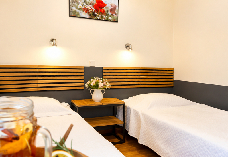 Pokój dwuosobowy z dwoma łóżkami w Hotelu Górsko