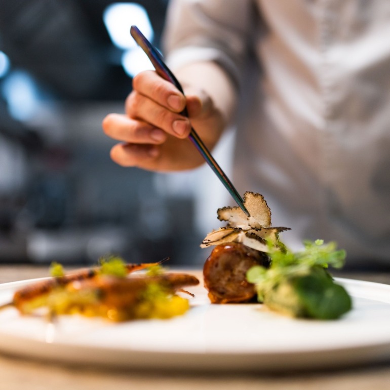 wedding menu in michelin style